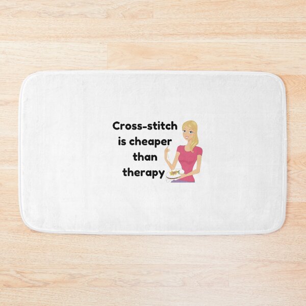 Item preview, Cross-stitch is cheaper than therapy  designed and sold by choceclairs.