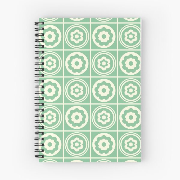 Item preview, Retro Mint Check Flowers designed and sold by zeljkica.