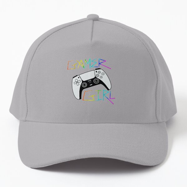 Gamer girl with PS5 controller Baseball Cap