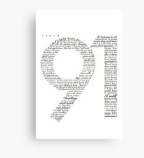 Psalm 91 White Canvas Print