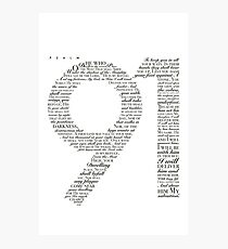 Psalm 91 White Photographic Print