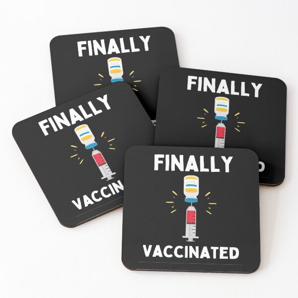 Item preview,  Finally Vaccinated Saying 2021 Finally Vaccinated Corona Virus designed and sold by chetan786.