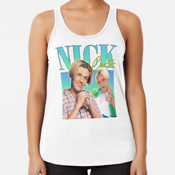 Nick Carter | Estilo de los 90 de los Backstreet Boys Camiseta con espalda nadadora
