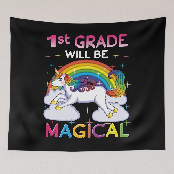 Item preview, First Grade Will Be Magical, First Day Of School Cute designed and sold by SaliDesigner.