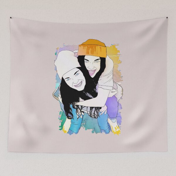 Item preview, Two girlfriends playing and having fun  designed and sold by Prof209.