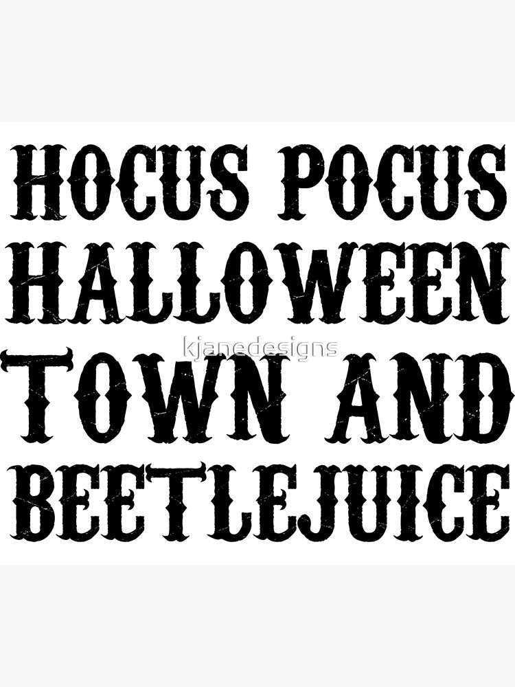 Hocus pocus halloween town and beetlejuice sweater