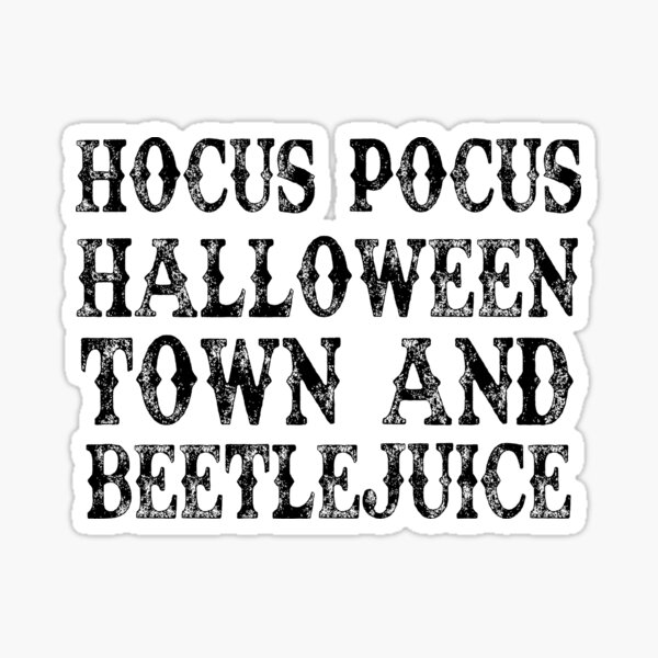 Hocus pocus halloween town and beetlejuice sweater