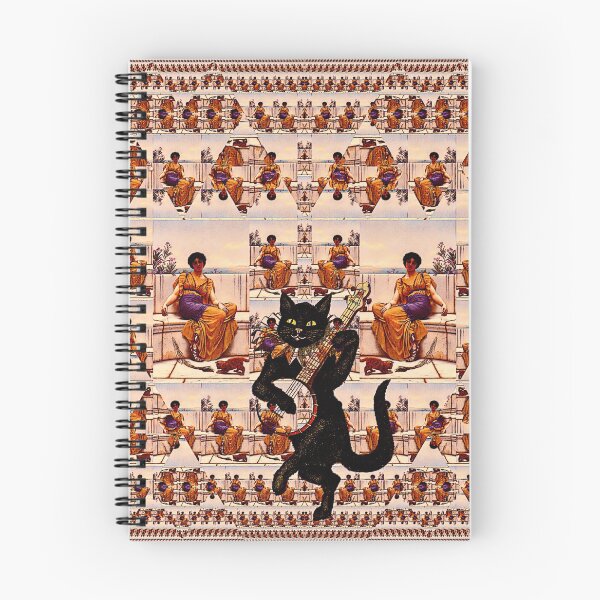 Item preview, Un gato da una serenata a las doncellas designed and sold by Lisa Marie Mercer.