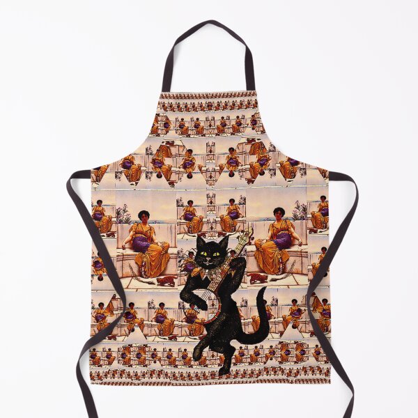 Item preview, A Cat Serenades the Maidens designed and sold by Lisa Marie Mercer.