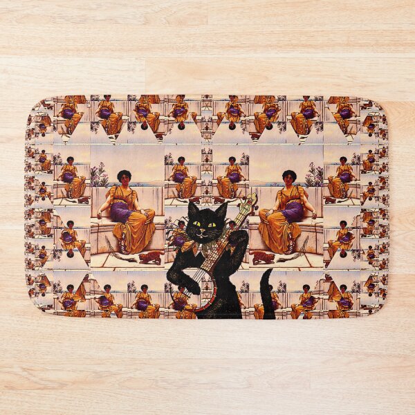 Item preview, A Cat Serenades the Maidens designed and sold by Lisa Marie Mercer.