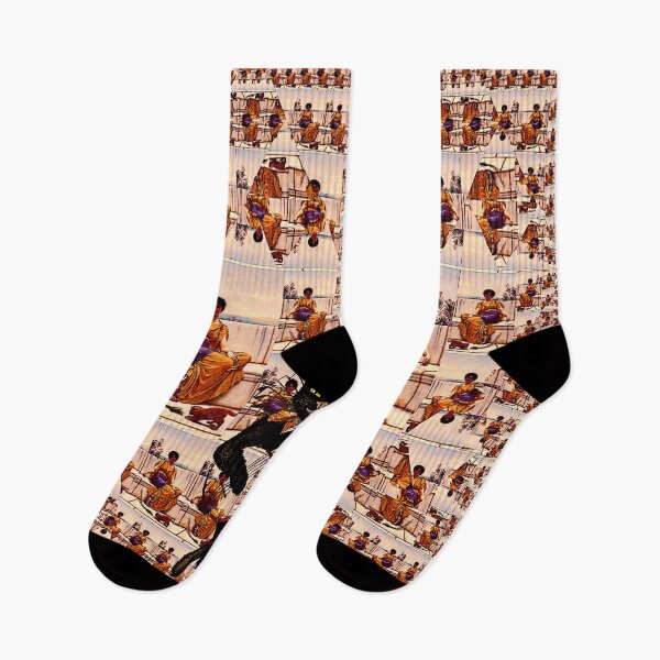 Item preview, A Cat Serenades the Maidens designed and sold by Lisa Marie Mercer.