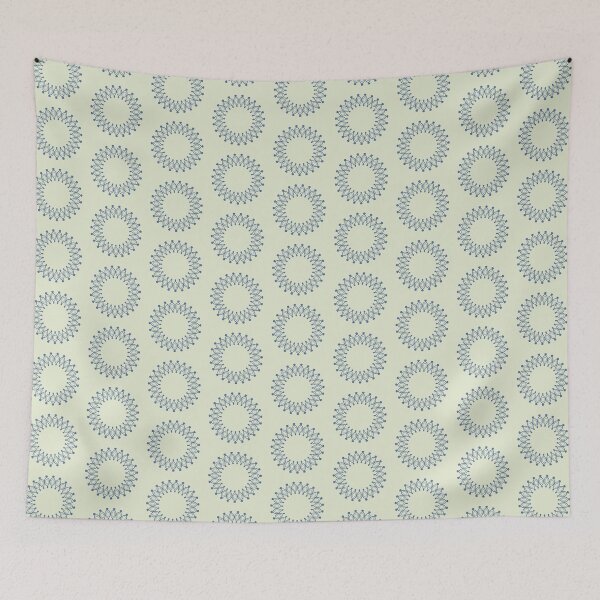 Item preview, Sun Fancy Blue on Pale Green 5748 designed and sold by Art in My Loft.