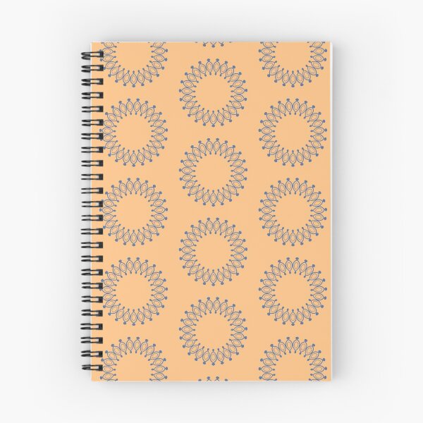Item preview, Sun Fancy Blue on Pale Orange 5748 designed and sold by Art in My Loft.