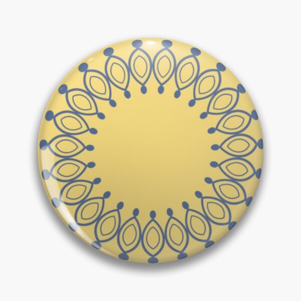 Item preview, Sun Fancy Blue on Yellow 5748 designed and sold by Art in My Loft.