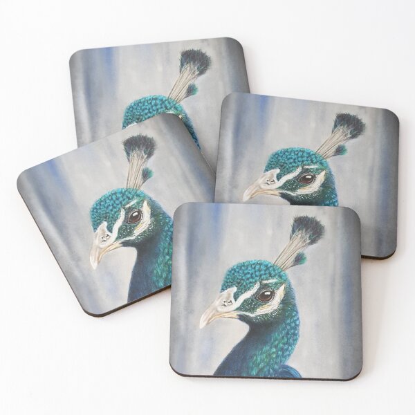 Item preview, Hermoso dibujo de pavo real - animalart designed and sold by JulieSouster.
