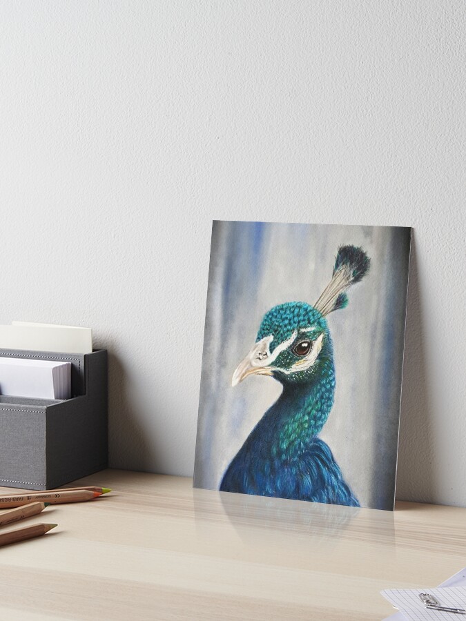 Peacock Portrait Art Print of an Original Drawing Available 5x7 or 8x10 -  Etsy Israel