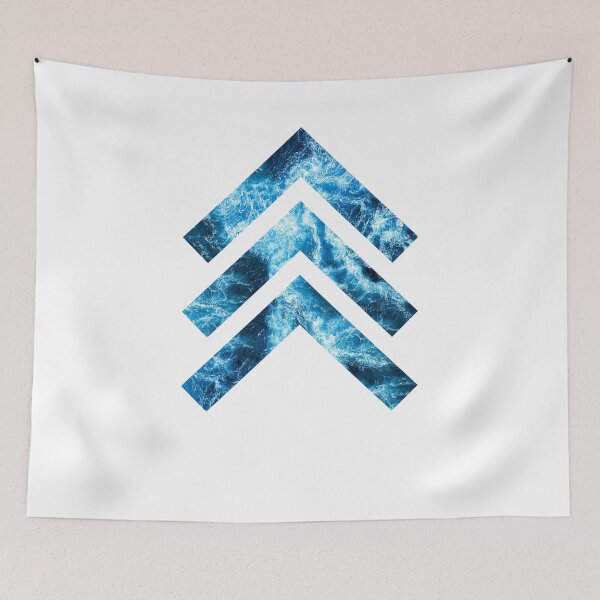 Item preview, Blue sea waves rise to break surfers records designed and sold by Butterfly-Dream.