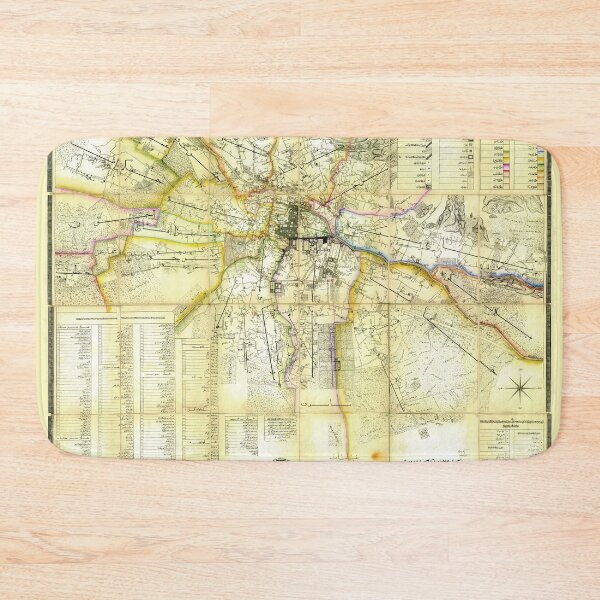 Item preview, Map of Tabriz in Iran (1880) designed and sold by ganje.