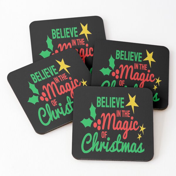 Artikelvorschau, Heiligabend Frohe Weihnachten Xmas - Glauben Sie an die Magie von Weihnachten entworfen und verkauft von HDPrinting.
