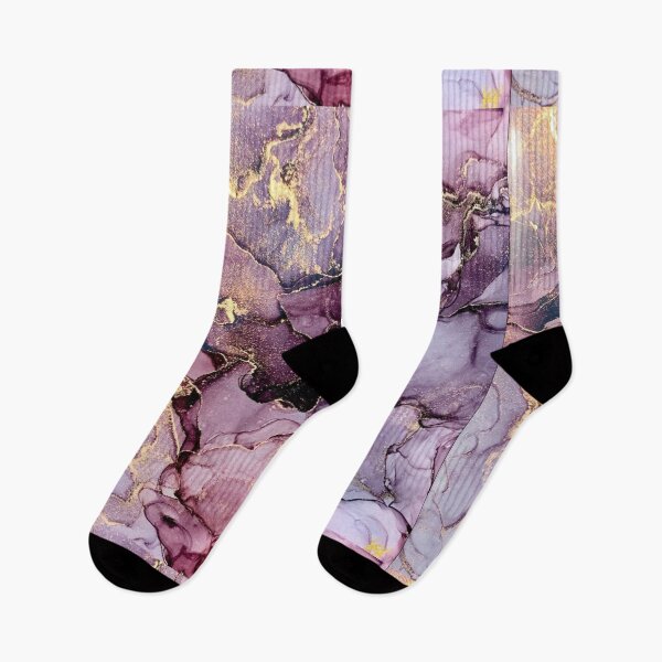 Item preview, shades of purple and gold smokey marble  designed and sold by HadeeeeL.