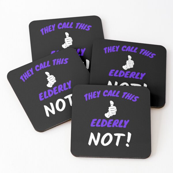 Item preview, They Call This Elderly-Black Background  designed and sold by Trendi61.