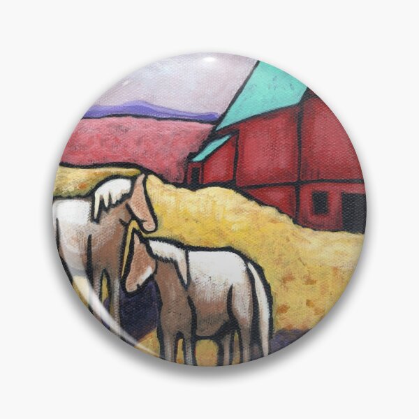 Item preview, 54 reviews Out In The Field; Equine Bucolic Scene With Red Barn designed and sold by CindyGrosch.