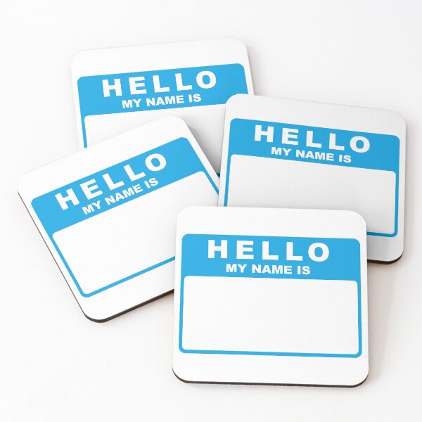 Item preview, Hello My Name Is (blue) designed and sold by conform.