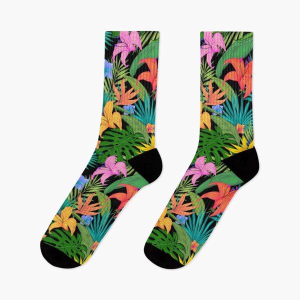 Item preview, Tropical leaves floral colorful patterns designed and sold by Nishad4.