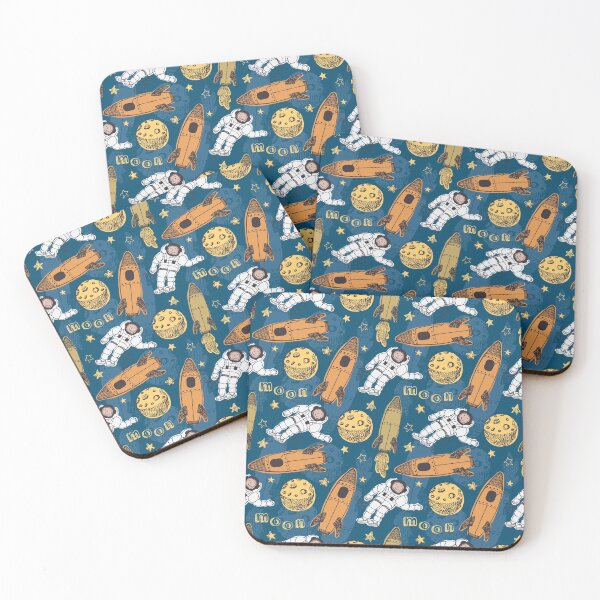 Item preview, Moon Landing Seamless Pattern - Back To School designed and sold by mehdi-bianco.