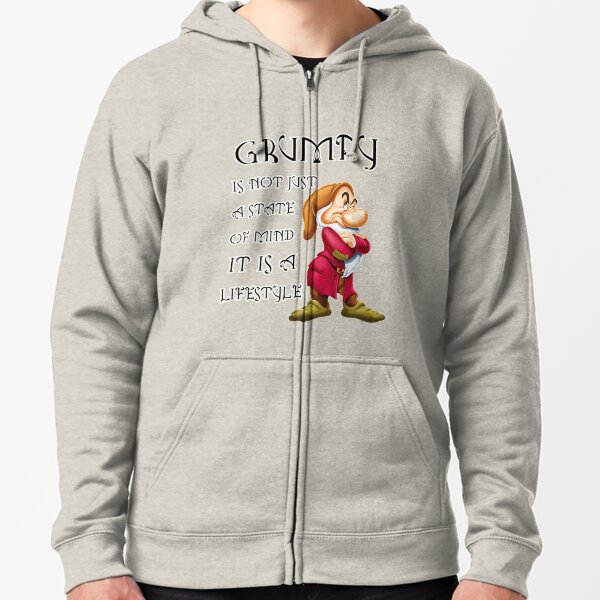 Grumpy Dwarf Zipped Hoodie