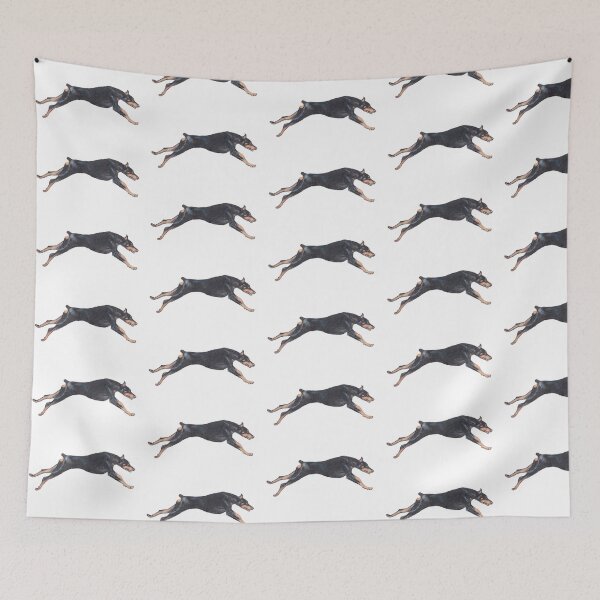 Item preview, Doberman Pinscher Running Dog Art Drawing designed and sold by Charlotte Yealey.