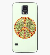 Farbe blind Friedenszeichen Hülle & Klebefolie für Samsung Galaxy