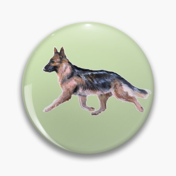 Item preview, German Shepherd Dog Art Painting designed and sold by Charlotte Yealey.