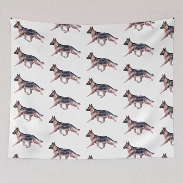 Item preview, German Shepherd Dog Art Painting designed and sold by Charlotte Yealey.