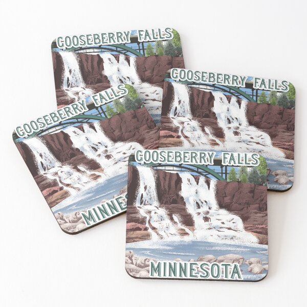 Item preview, Gooseberry Falls, Minnesota - Vintage Travel Poster designed and sold by Kevin Wind.