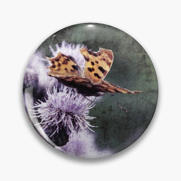 Item preview, Comma butterfly settled on a thistle designed and sold by phutball.