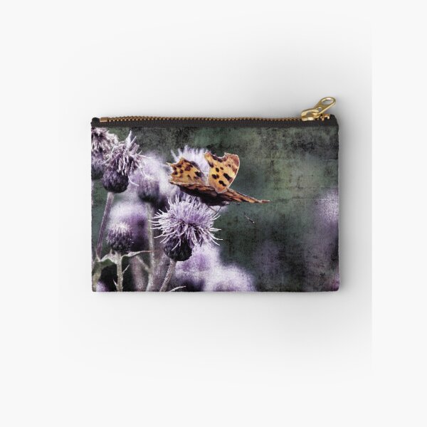 Item preview, Comma butterfly settled on a thistle designed and sold by phutball.