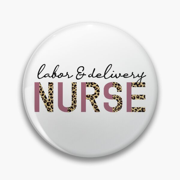 Item preview, Labor and delivery nurse Pastel pink and Cheetah print typography | L+D Nurse Leopard print | Gifts for Labor+Delivery nurse designed and sold by Violet Treasures.
