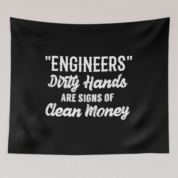 Item preview, Dirty hands are signs of Clean Money designed and sold by Honeybee Designs.