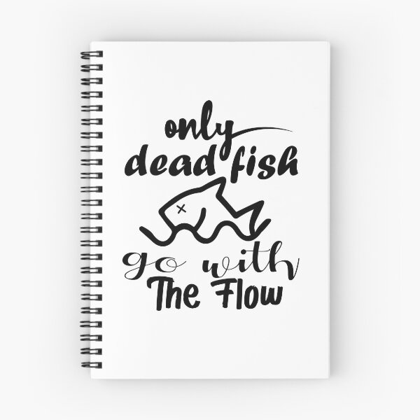 Item preview, only dead fish go with the flow designed and sold by UrahGo.