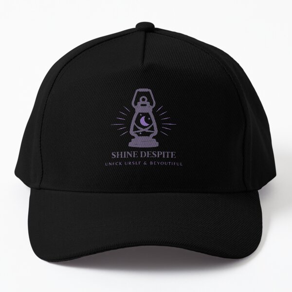 Shine despite lantern with stars and moon UNFCK URSLF & beYOUtiful Baseball Cap