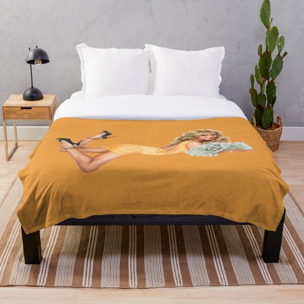 Item preview, A Beautiful Blonde Is Lying With Flowers designed and sold by Phantasmal-2-do.
