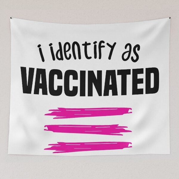 Item preview, i identify as vaccinated 2021 2022 designed and sold by redblackline.