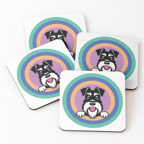 Item preview, Target - silver and black schnauzer designed and sold by Buzby Bluebeard.