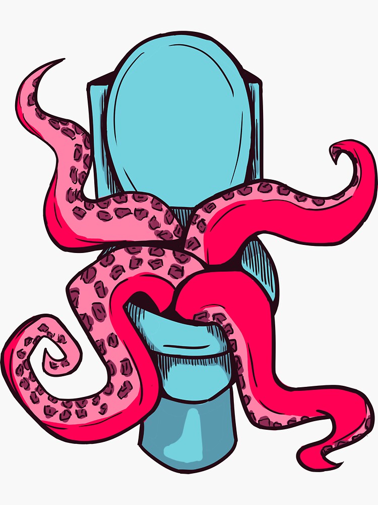 "Fear of Toilets" Sticker for Sale by epozdemiroyku Redbubble