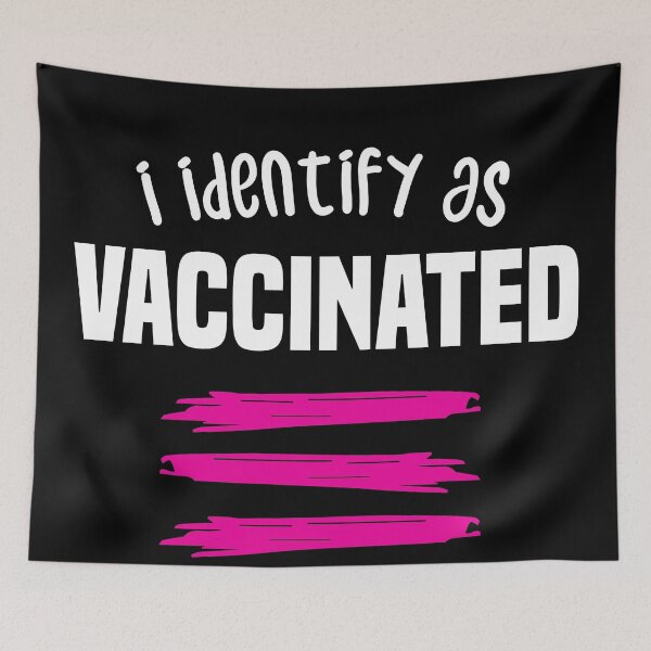 Item preview, i identify as vaccinated 2021 2022 designed and sold by redblackline.