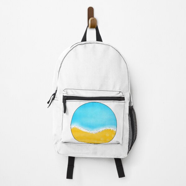 Item preview, Beach drawing, waves hitting sand designed and sold by tropicalhen133.