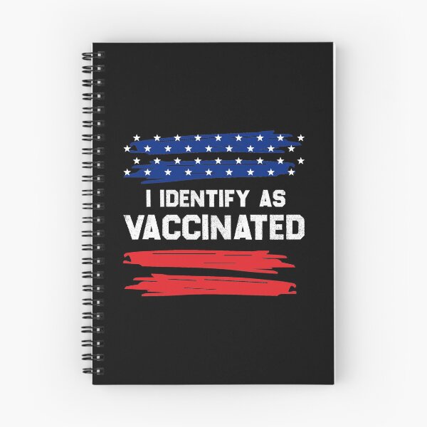 Item preview, i identify as vaccinated - US Flag -  2021 2022 designed and sold by redblackline.