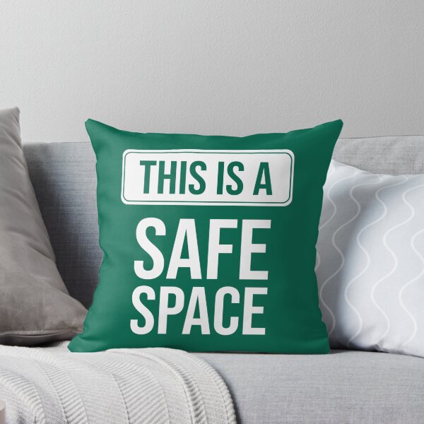 Item preview, Safe space, green traffic sign designed and sold by DeliriousSteve.