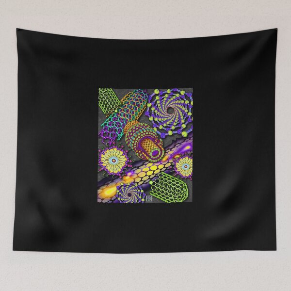Item preview, "Nanotubes 1 - PURPLE"© designed and sold by Lisa Clark - Thinker Collection STEM Art and MORE.